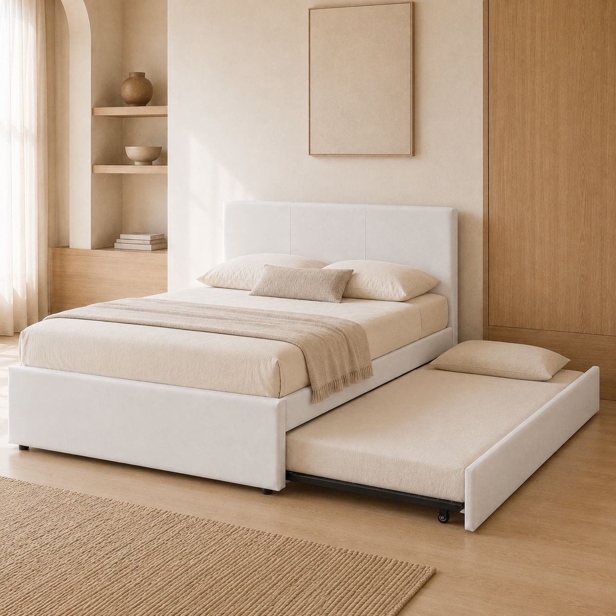 RAYAN bed in Velvet Grey