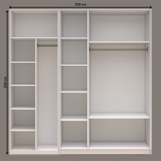 5 Door Wardrobe