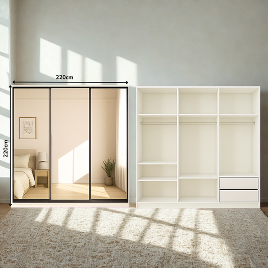 Sliding Door 2.2m Full Mirror