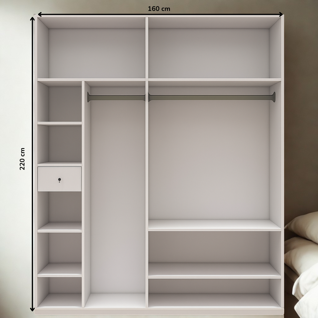 4 Door Wardrobe