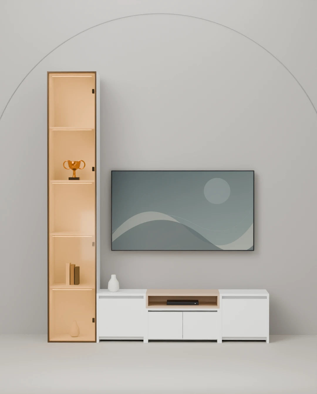 Gold Nook — 180 cm furniture arrangement