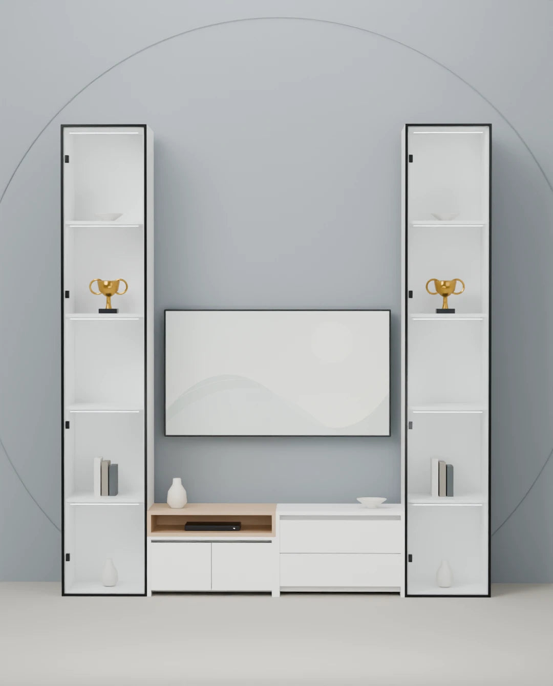 Silver Duet — 200 cm furniture arrangement
