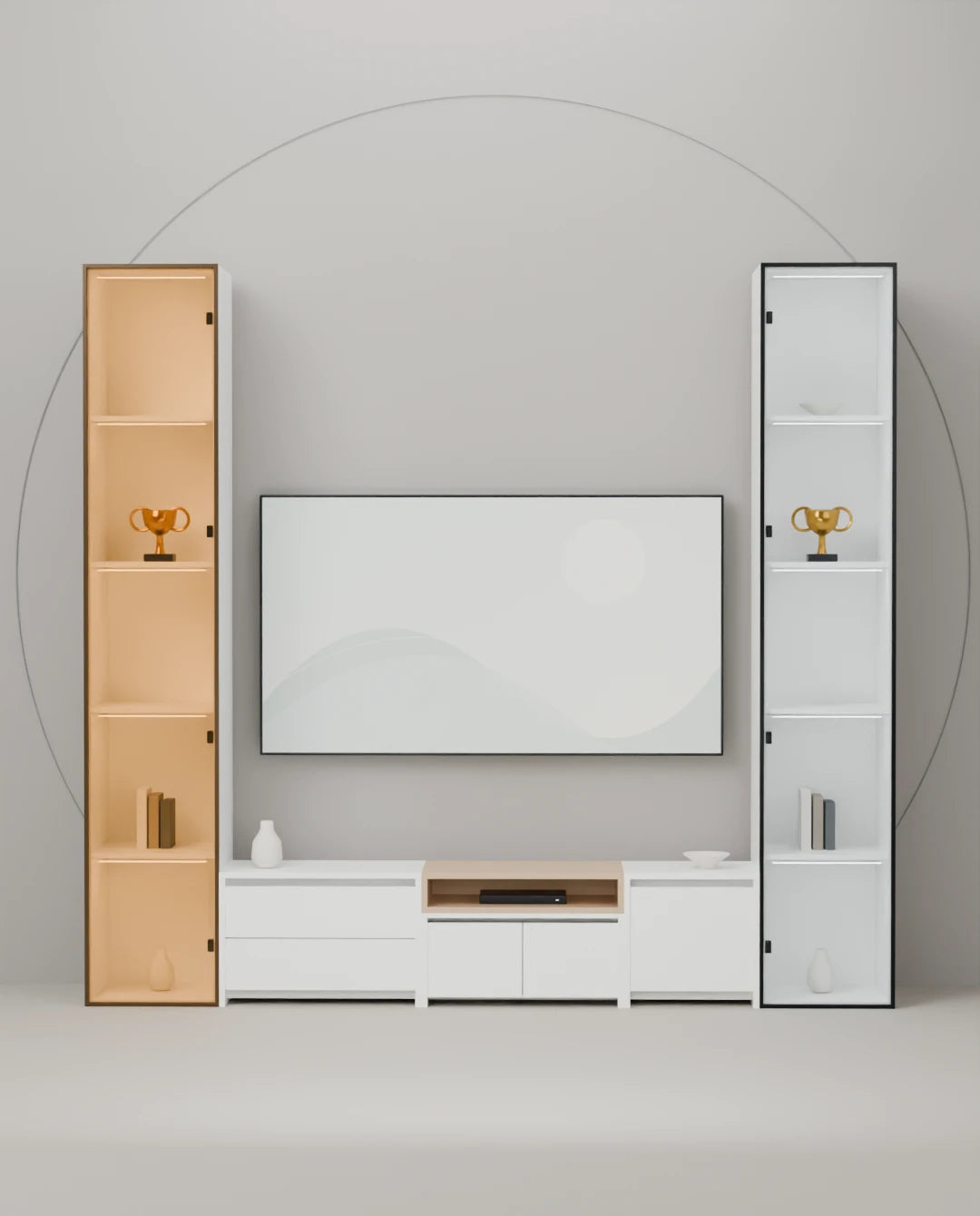 Gold & Silver Gallery — 240 cm furniture arrangement