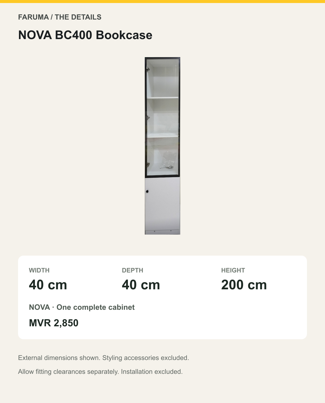 NOVA BC400 Bookcase