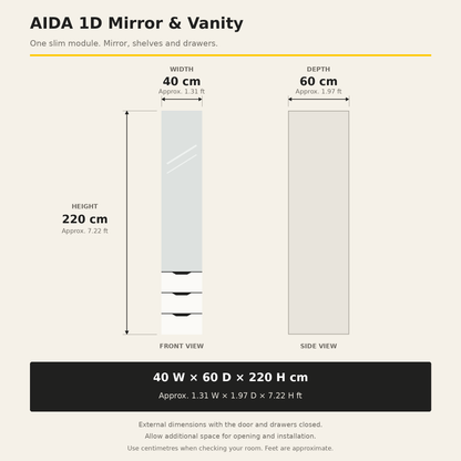 AIDA 1D Mirror & Vanity