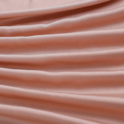 100% Bamboo Bedding Set – Light Grey + Camel Pink