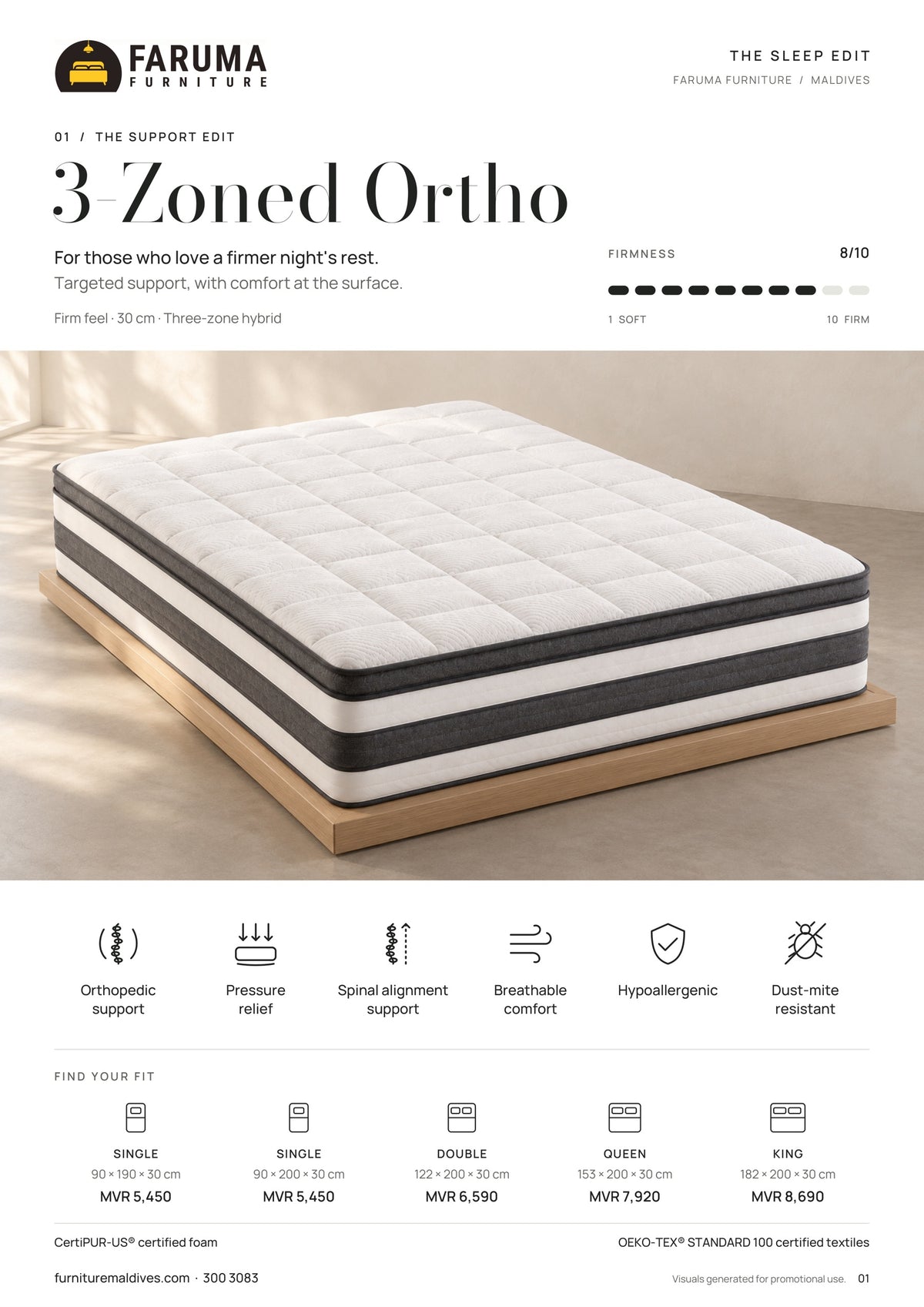 3-Zoned Ortho Mattress