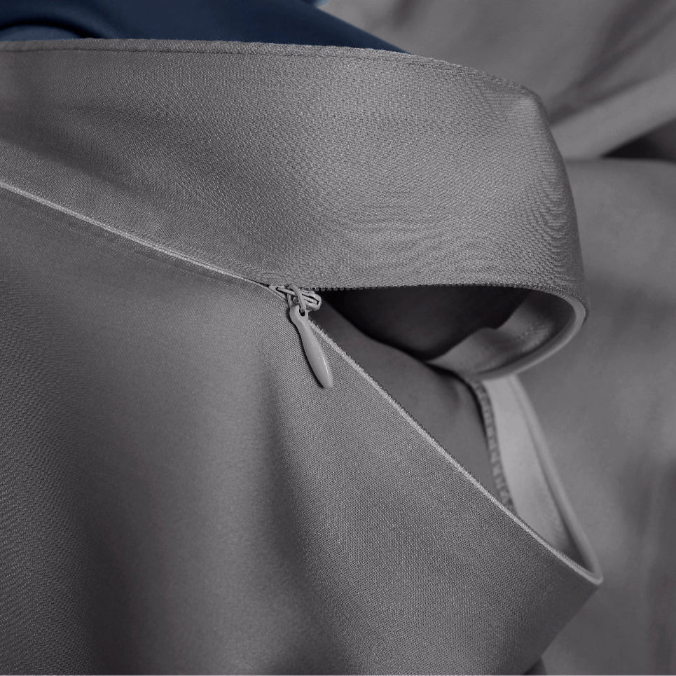 TENCEL™ Lyocell Prussian Blue + Grey