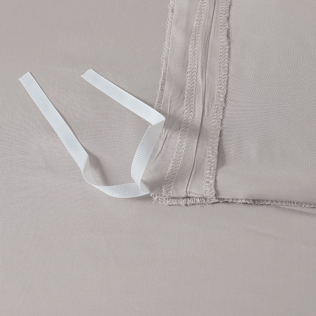 100% Bamboo Bedding Set – Dark Grey + Light Grey