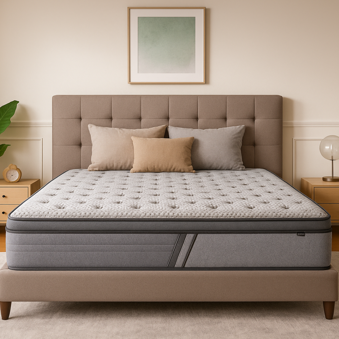 5-Zoned Nest shared comfort mattress available in Double, Queen and King