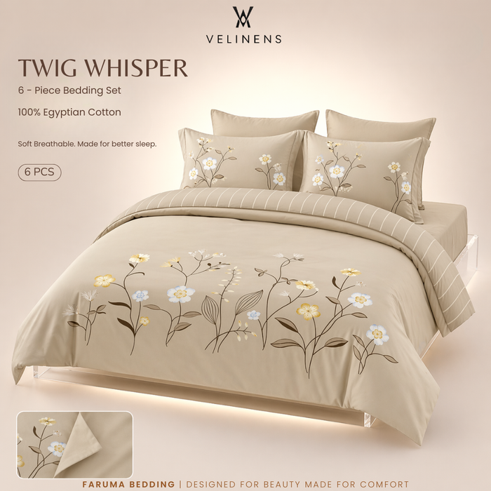 Cotton Duvet Set - Twig Whisper