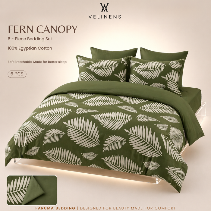 Cotton Duvet Set - Fern Canopy