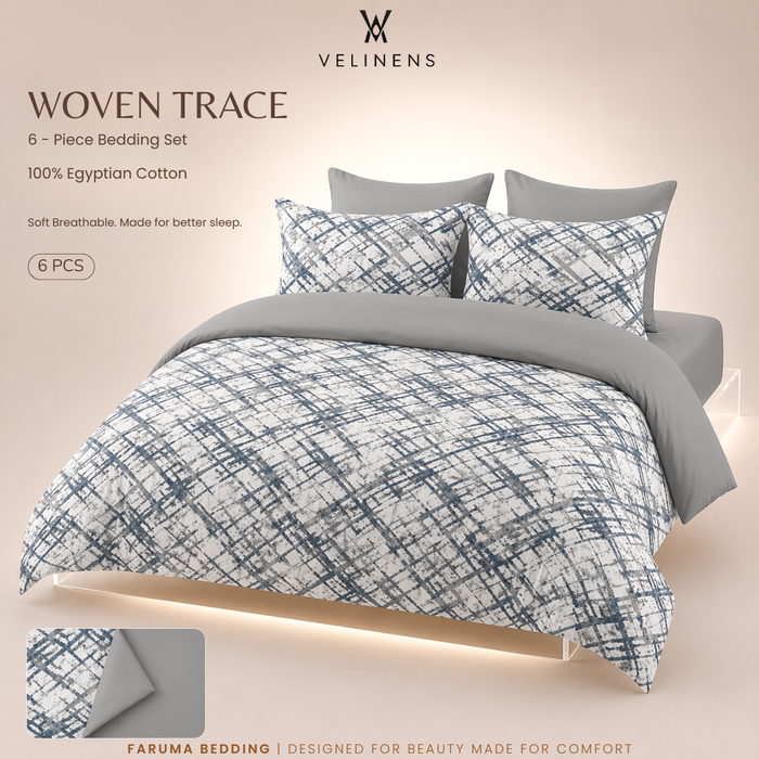 Cotton Duvet Set - Woven Trace