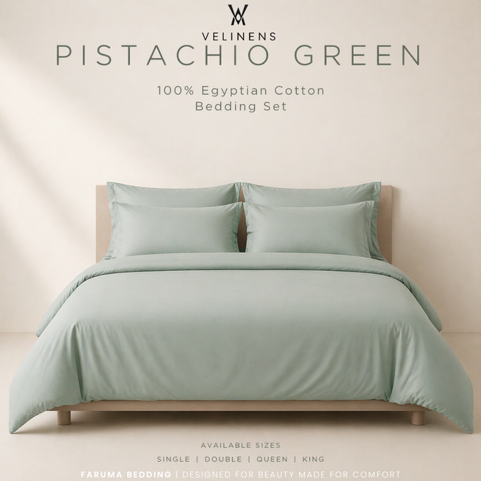 Cotton Duvet Set - Pistachio Green