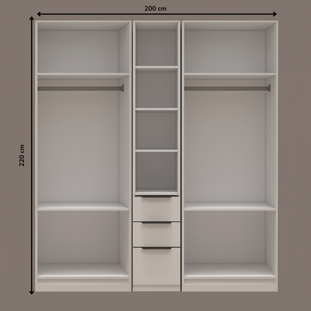 5 Door Mirror Wardrobe