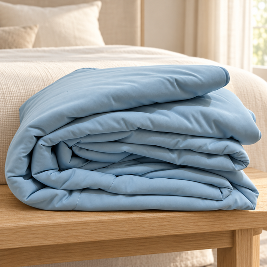 Cooling Duvet · Queen — cooling duvet blue hero at Faruma Furniture Maldives