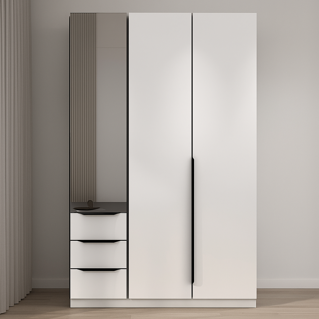 3 Door Mirror Wardrobe