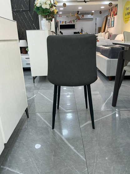 RAVEN Dining Chair — Dark Grey — actual chair detail view