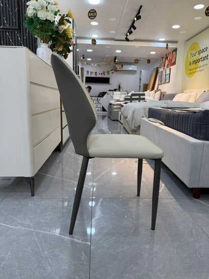 SIERRA Dining Chair — Light Grey — actual chair detail view