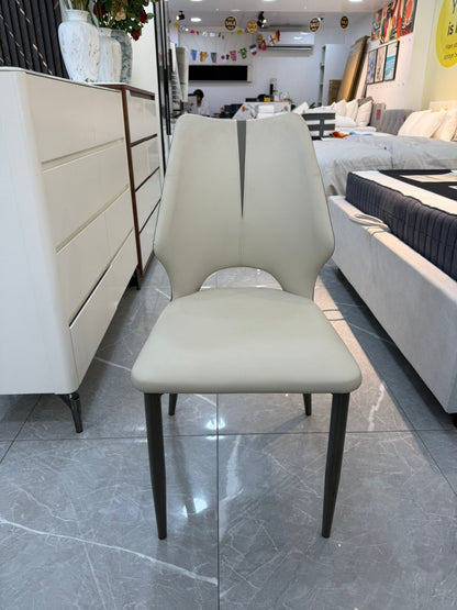 SIERRA Dining Chair — Light Grey — actual chair front view