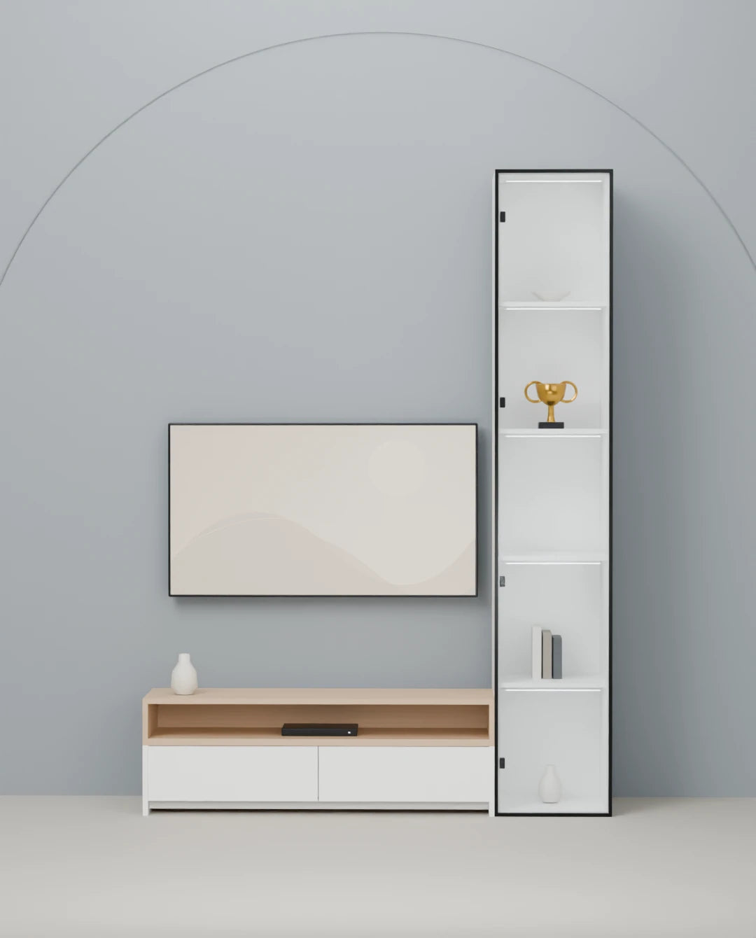 Silver Studio — 160 cm furniture arrangement