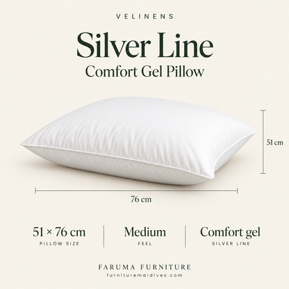 VELINENS Silver Line Comfort Gel Pillow · 51 × 76 cm size and product specifications