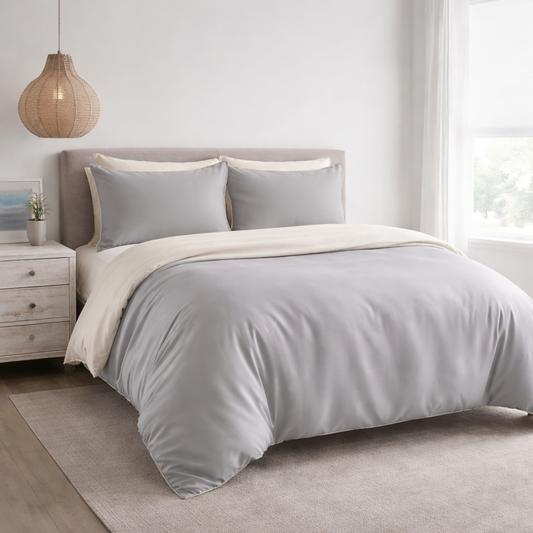 TENCEL™ Lyocell Urban Grey + Beige
