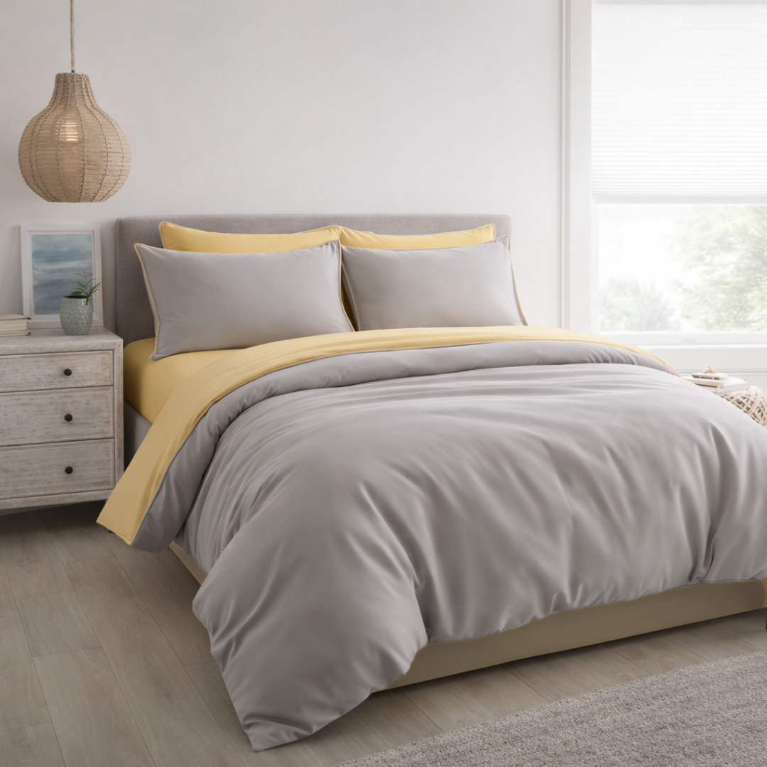 TENCEL™ Lyocell Urban Grey + Yellow