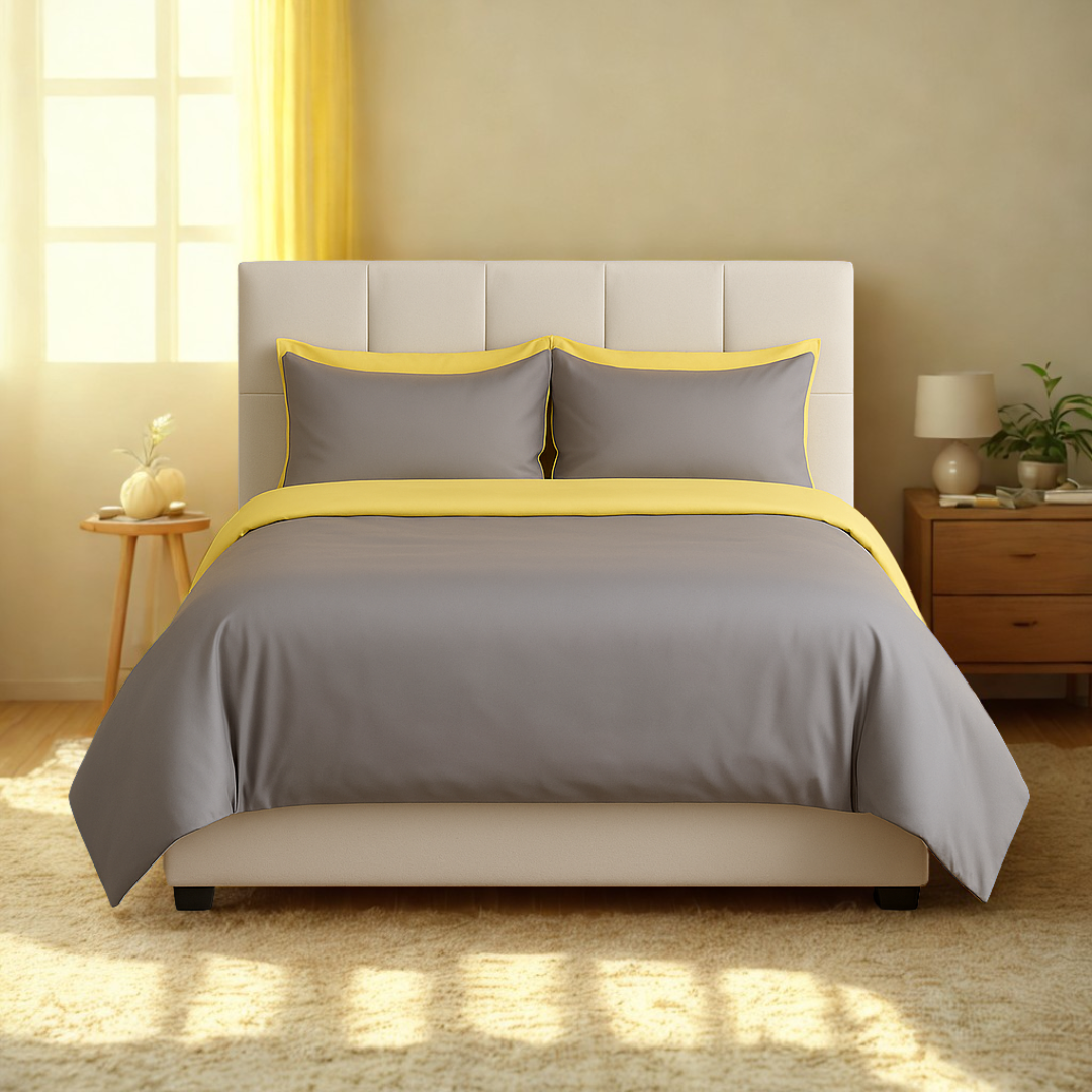 TENCEL™ Lyocell Urban Grey + Yellow