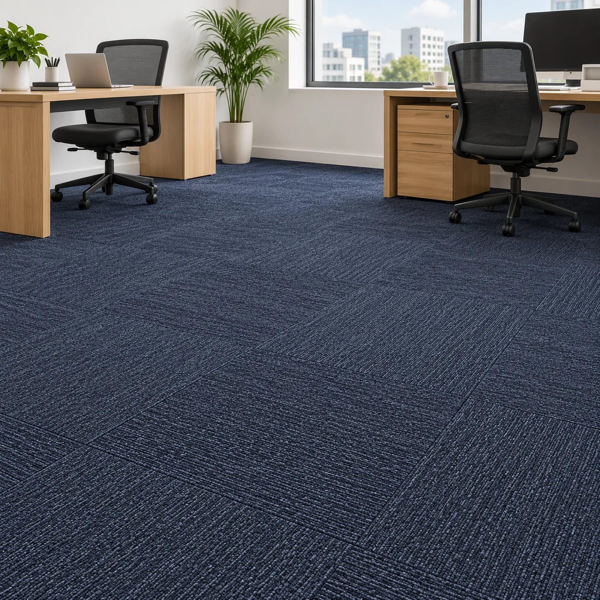 FC1010 office carpet tile installation - styling visualisation