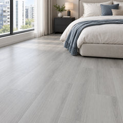 Drift Grey SPC flooring in a contemporary room - styling visualisation