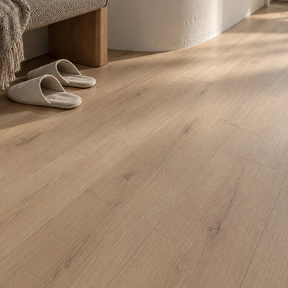 Dune Beige SPC flooring textured surface detail - visualisation